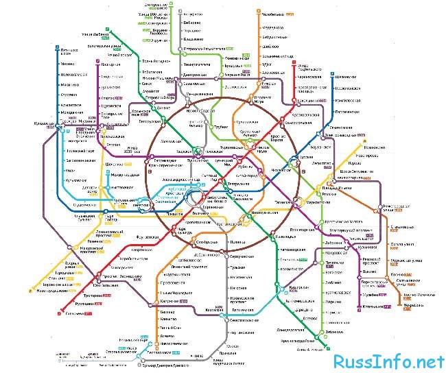 карта и схема метро Москвы 2020