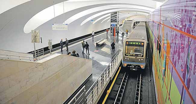 Фото внутри метрополитена Москвы