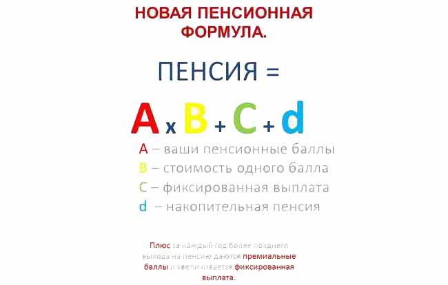 Новая формула расчета пенсии